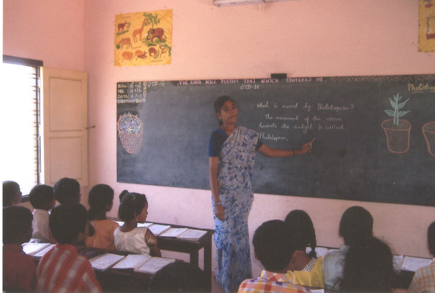 Classroom in an English Medium School