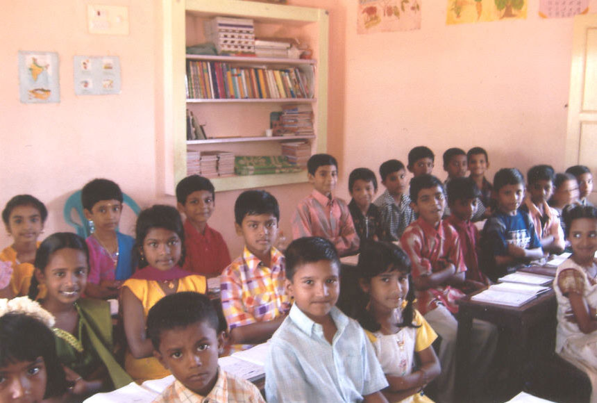 Classroom in an English Medium School